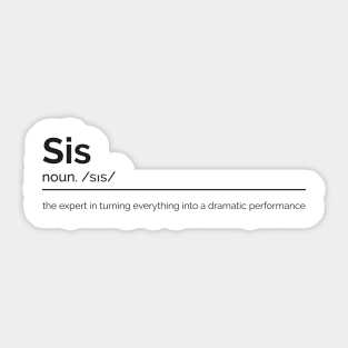 Sister Dictionary Definition Sticker